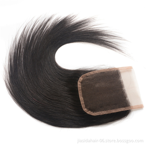 4x4 Swiss Lace Closure Straight Curly Wavy 100% Brazilian Human Hair Transparent Lace Closure HD Lace Closure